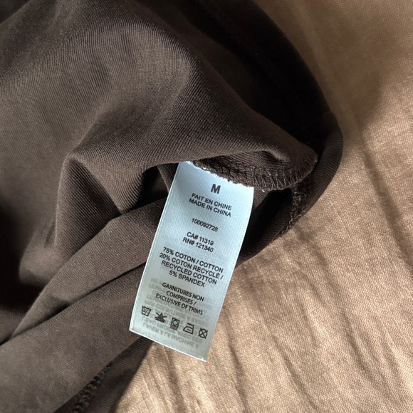 Free W/ Purchase - Garage Square Neck Waist Length Top in Brown - Picture 8 of 8